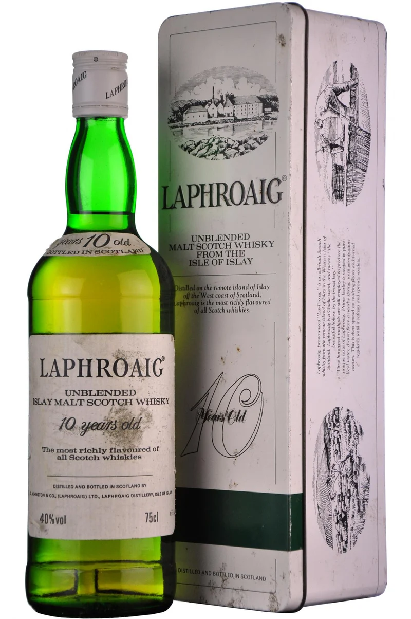 Laphroaig 10 Year Old Unblended Bottled 1985