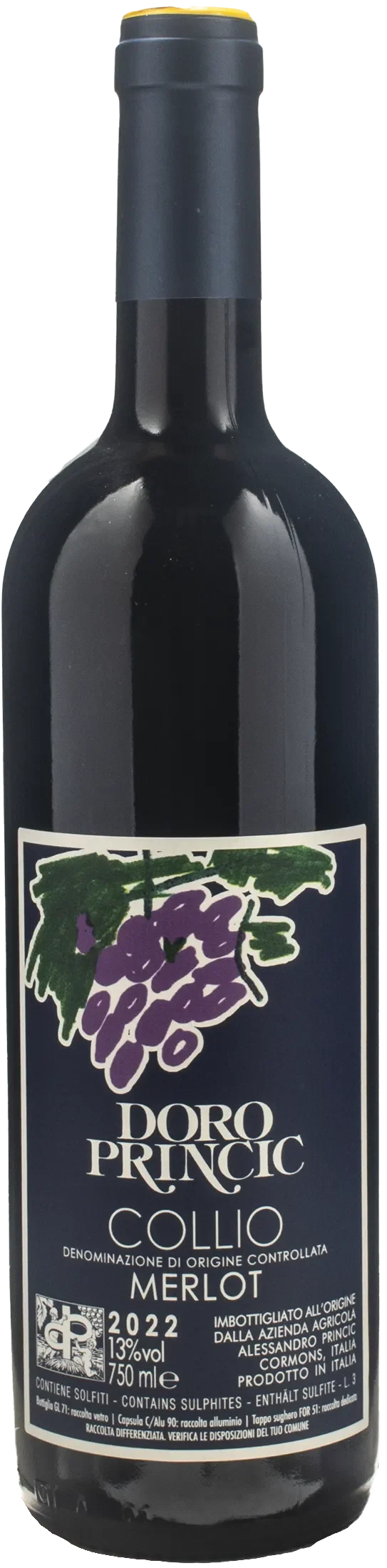 Doro Princic Collio Merlot Etichetta Blu 2022