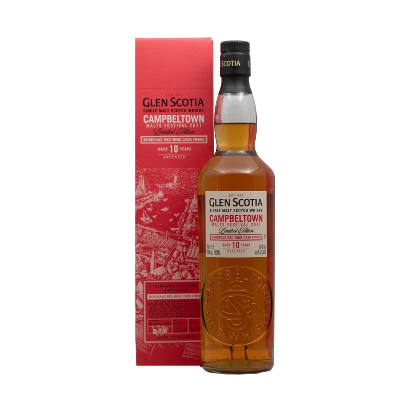 Glen Scotia 10 Year Old Whisky Red Wine Cask Campbeltown Festival 2021 56.1%