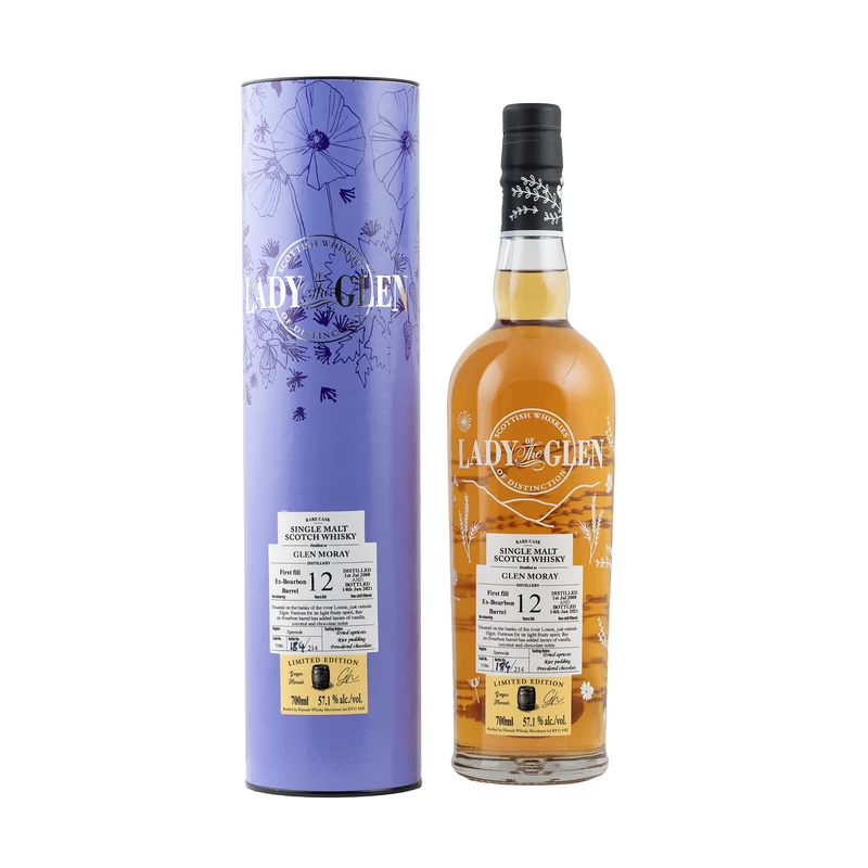 Glen Moray 2008 12 Year Old Whisky First fill Ex-Bourbon Barrel #5586 57.1%