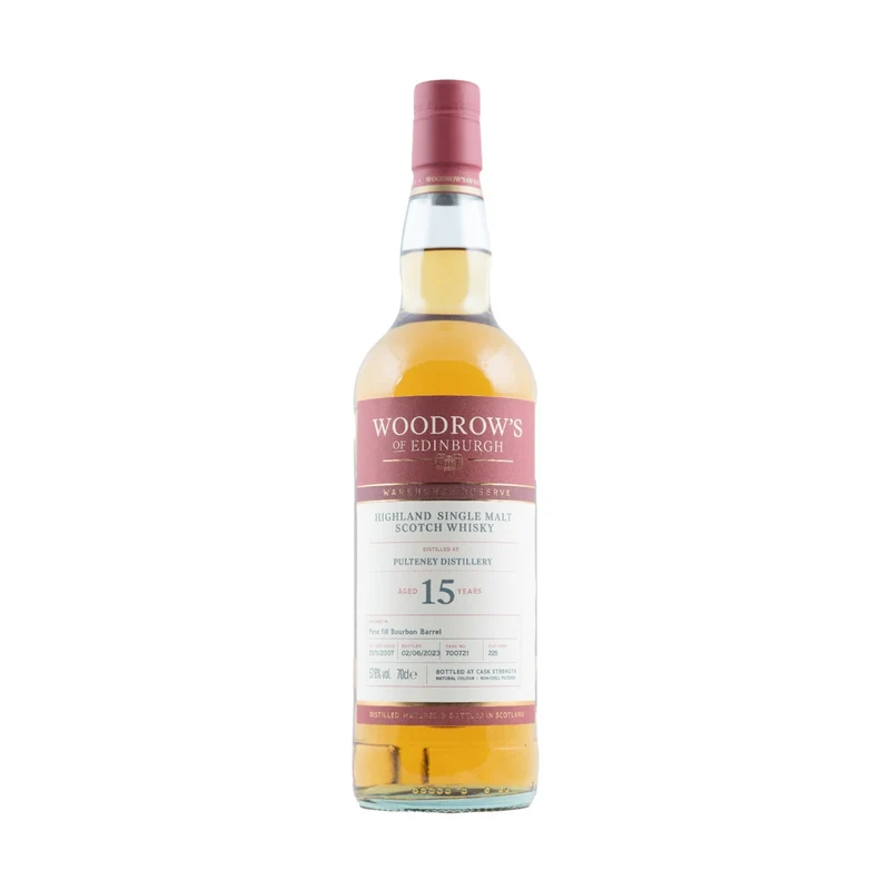 Pulteney 15 Year Old 1st Fill Bourbon Barrel Woodrow's 57.8%