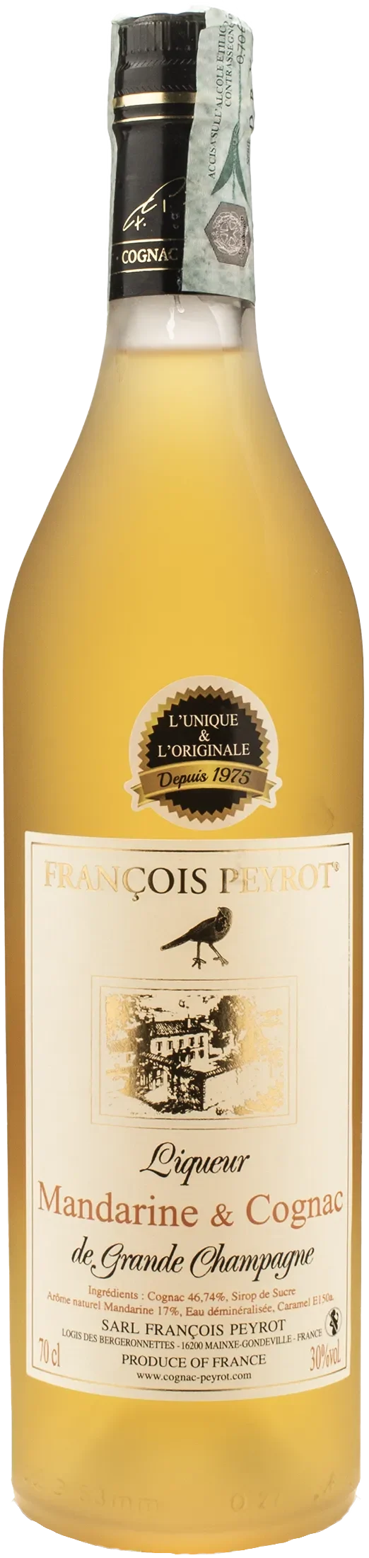 Peyrot Liqueur Mandarine & Cognac de Grand Champagne 0.7L