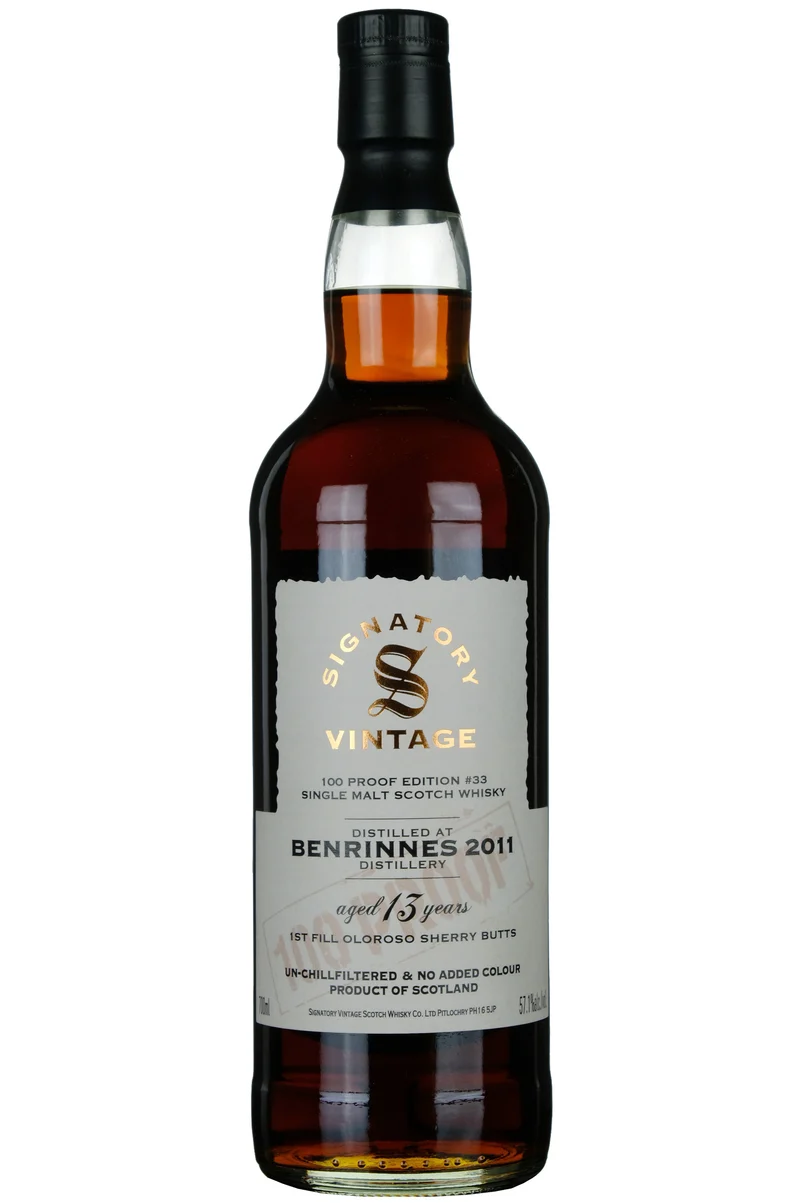 Benrinnes 2011-2024 | 13 Year Old Signatory Vintage 100 Proof Edition 33