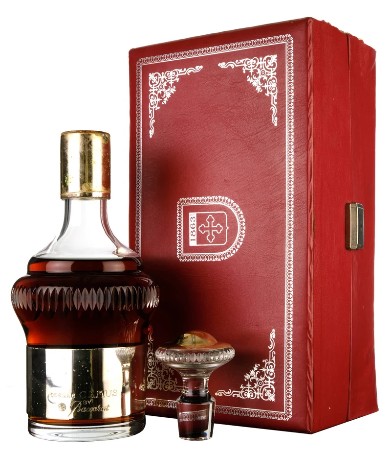 Camus Cognac Baccarat Crystal Decanter 1980s