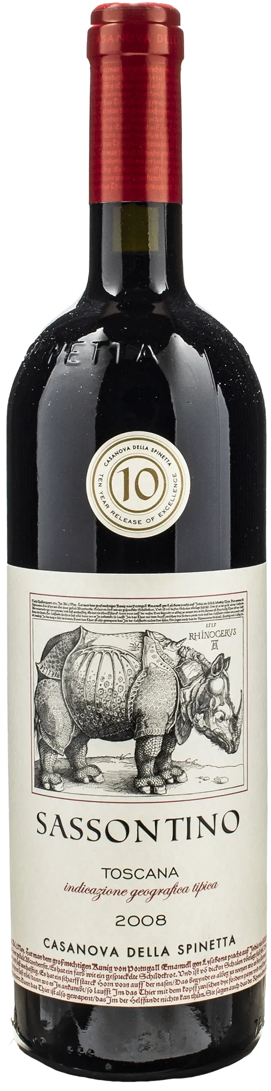 Casanova della Spinetta Toscana Sangiovese Rosso Sassontino 2008