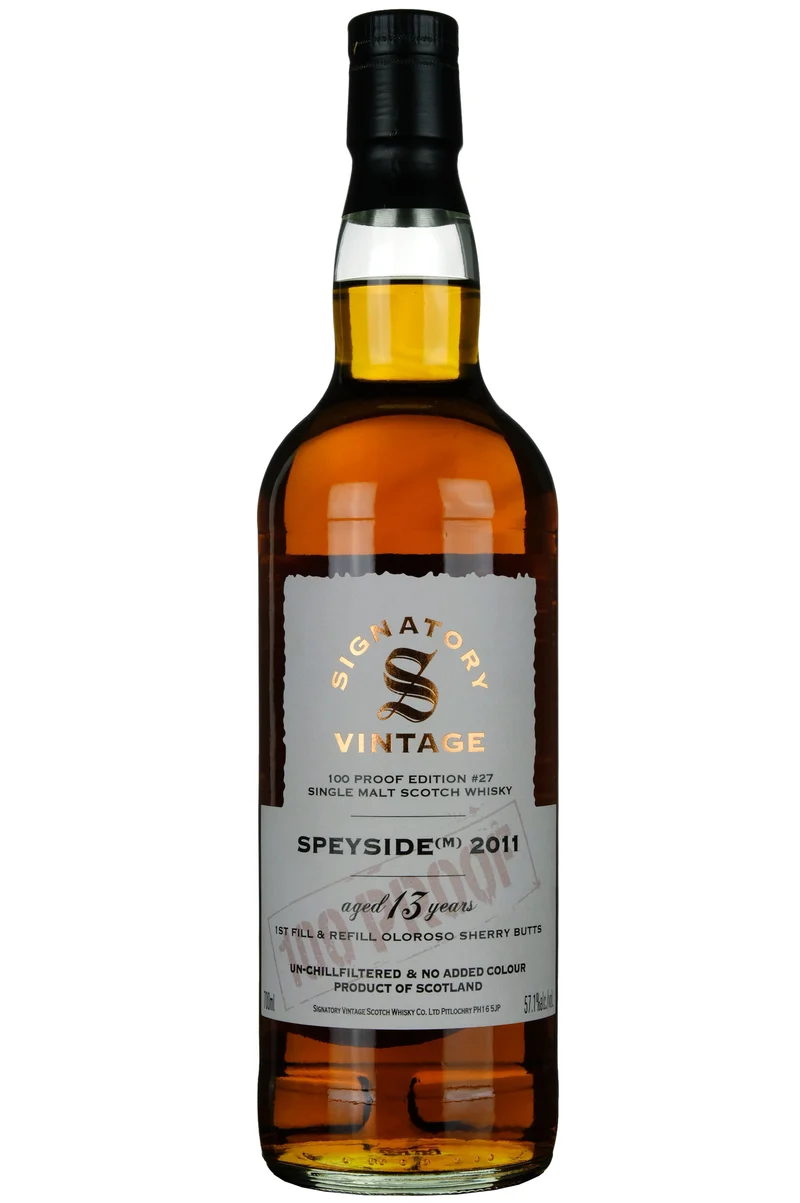 Speyside (M) 2011-2024 | 13 Year Old Signatory Vintage 100 Proof Edition 27