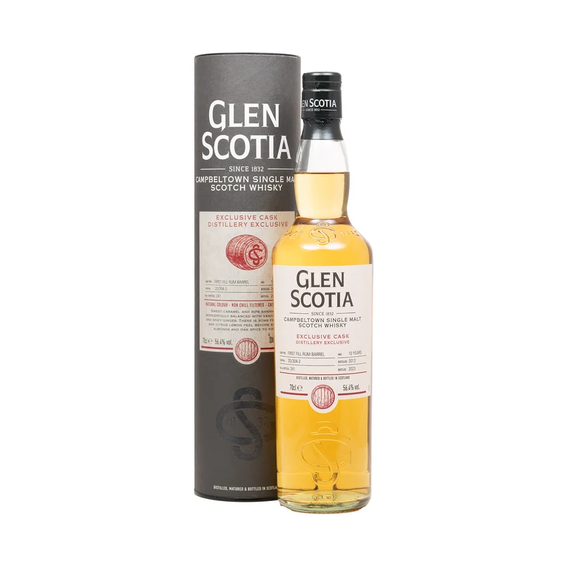 Glen Scotia 2013 10 Year Old Single Cask 1st Fill Rum Barrel 56.4%