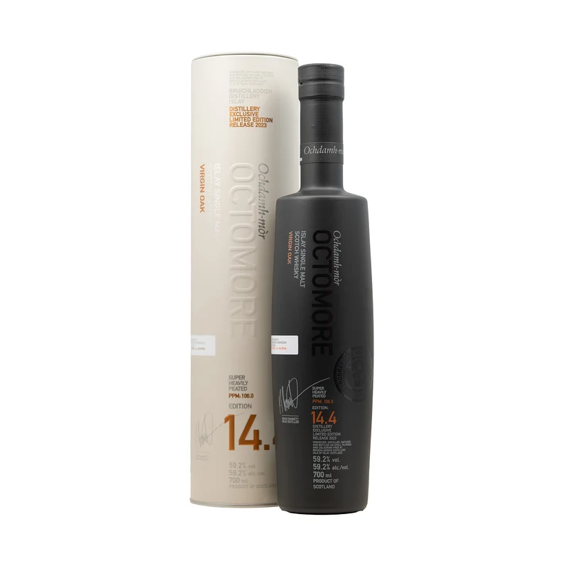 Bruichladdich Octomore 14.4 5 Year Old Whisky With Tube 59.2%