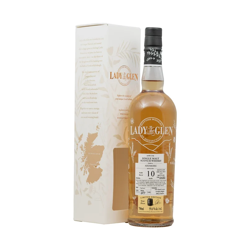 Ardmore 2013 10 Year Whisky Old Refill Barrel Lady Of The Glen 59.6%