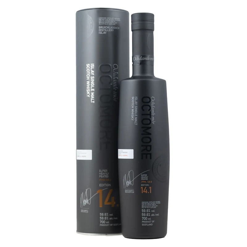 Bruichladdich Octomore 14.1 5 Year Old Whisky With Tube 59.6%