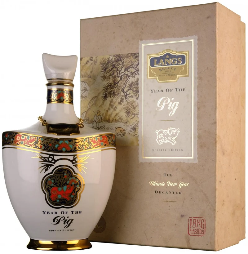 Langs Year Of The Pig | Ceramic Decanter