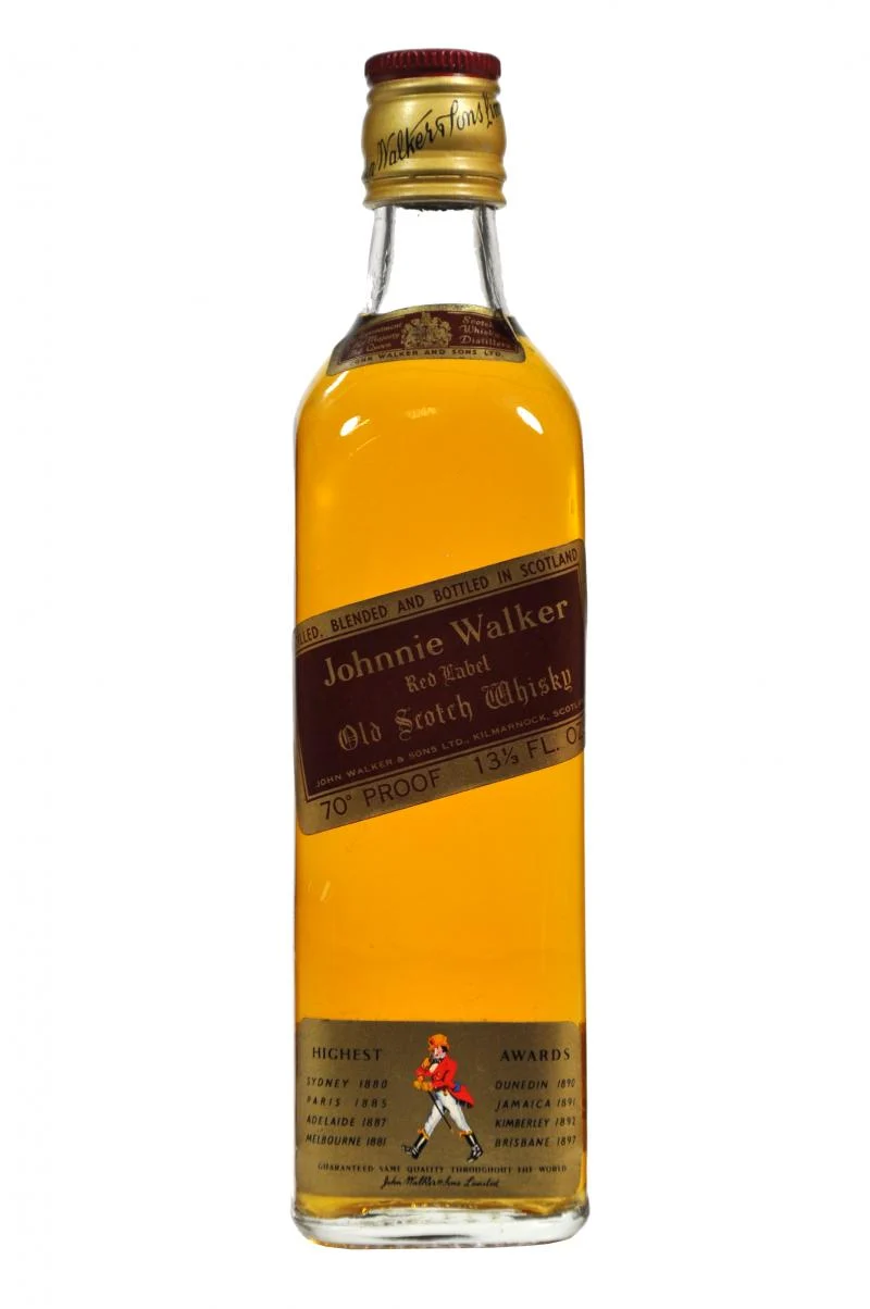 Johnnie Walker Red label | Half Bottle 1970s