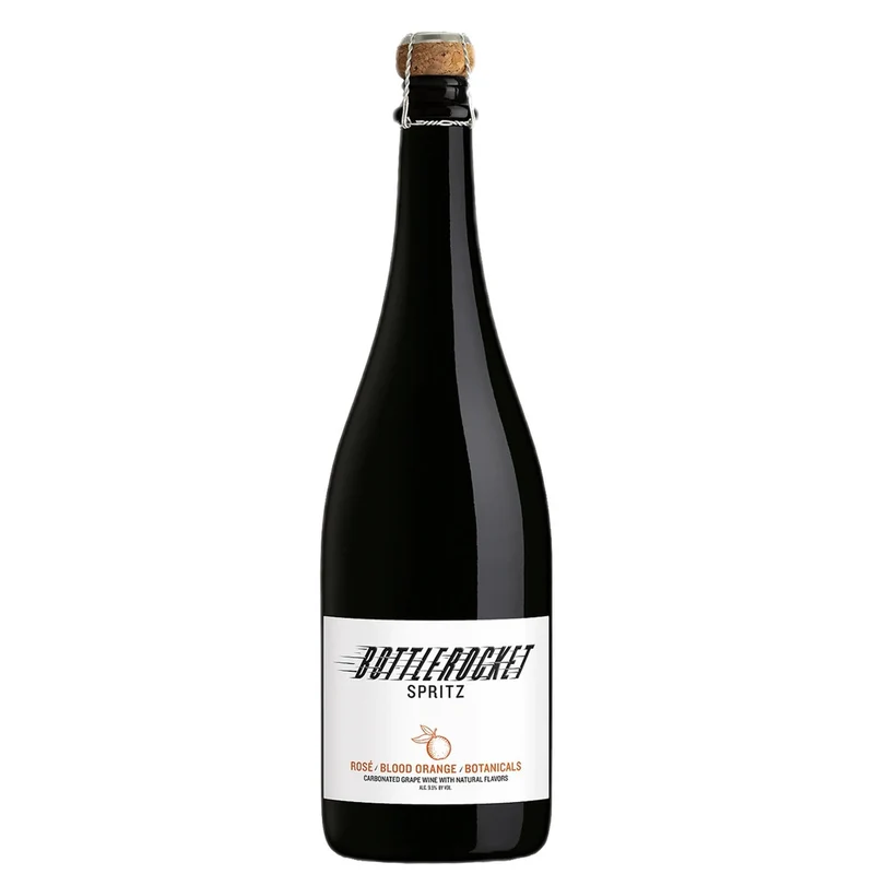 Bottle Rocket Spritz Carbonated Rose Blood Orange Botanicals Flavored Wine