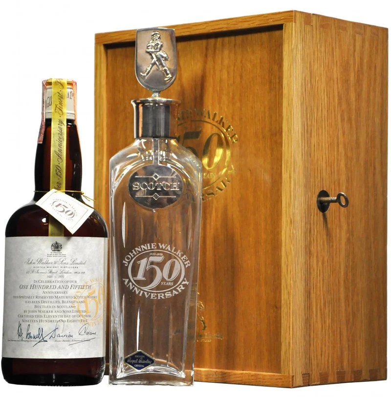 Johnnie Walker 150th Anniversary & Crystal Decanter