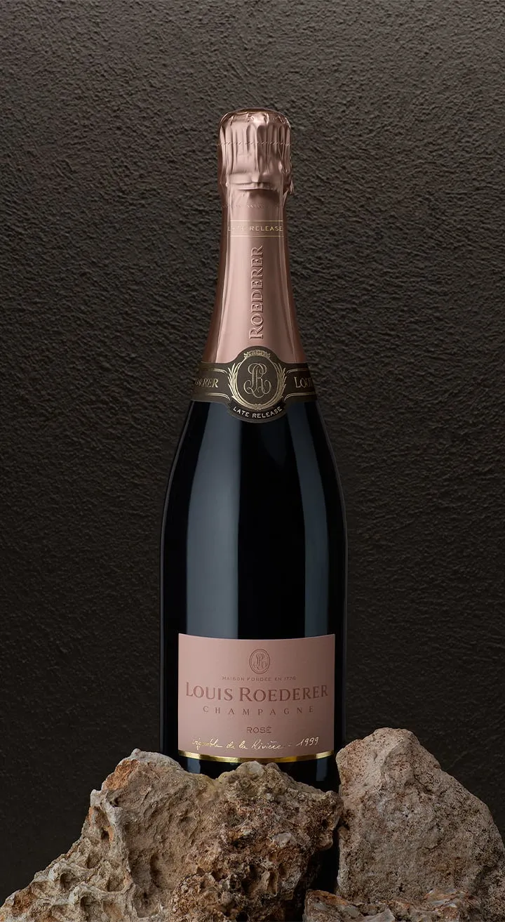 1999 Champagne Louis Roederer Brut Nature Rosé Late Release in Deluxe Case
