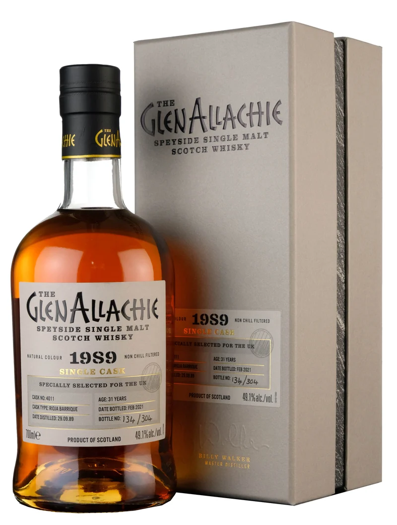 Glenallachie 1989-2021 | 31 Year Old Single Cask 4011 | Rioja Finish