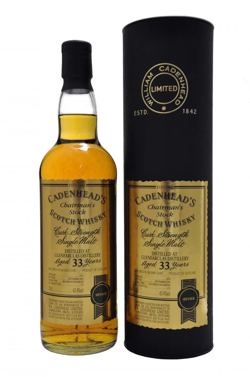 Glenfarclas 1972-2005 | 33 Year Old | Cadenhead's Chairman's Stock