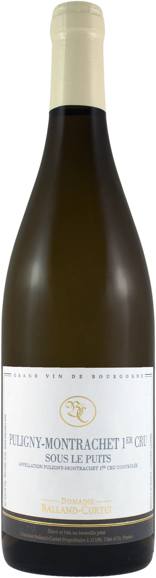 2021 Domaine Balland-Curtet Puligny-Montrachet 1er Cru Sous le Puits