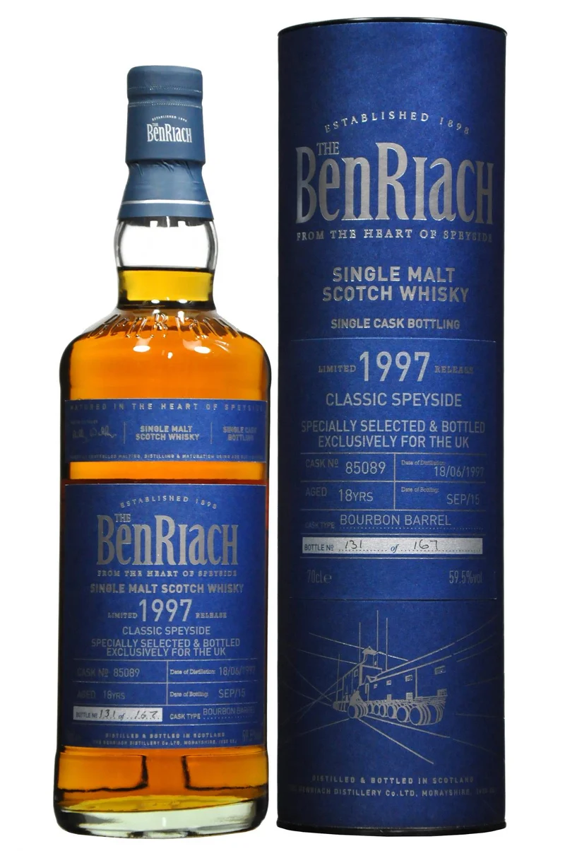 Benriach 1997-2015 | 18 Year Old | Single Cask 85089 | UK Exclusive