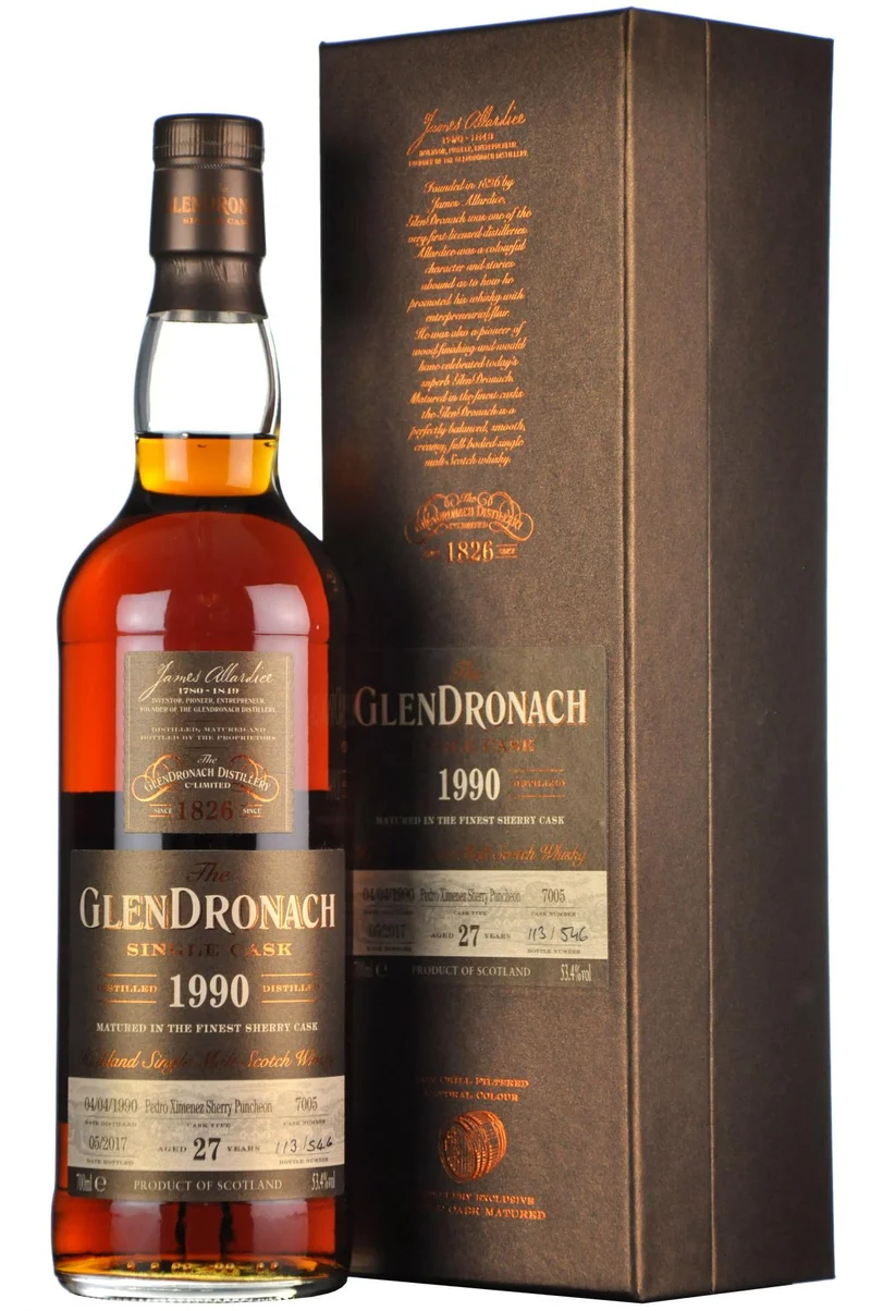Glendronach 1990-2017 | 27 Year Old | Single Cask 7005 | Batch 15