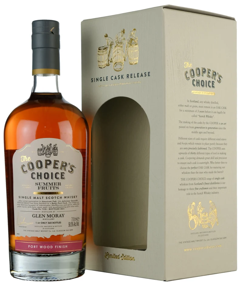 Glen Moray Cooper's Choice Summer Fruits Single Cask 7220