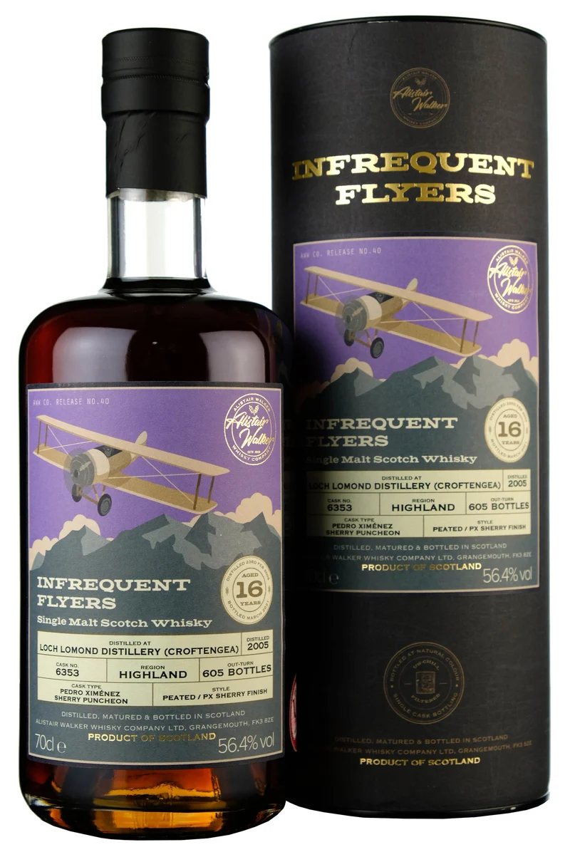 Croftengea (Loch Lomond) 2005-2021 | 16 Year Old Infrequent Flyers Single Cask 6353