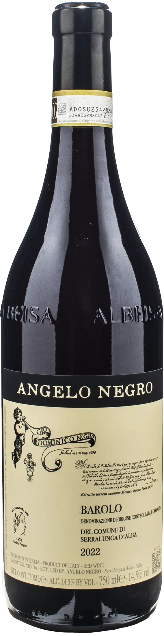 Angelo Negro Barolo del Comune di Serralunga d'Alba 2022