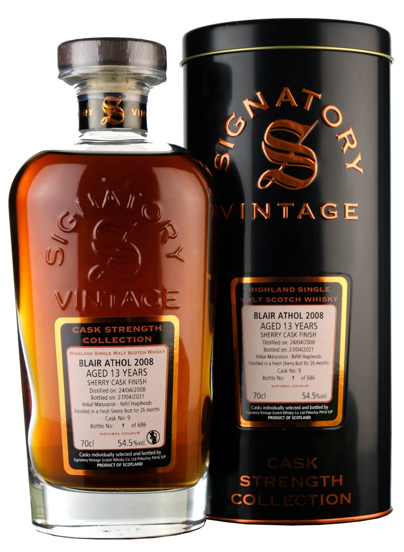Blair Athol 2008-2021 | 13 Year Old Signatory Vintage Cask Strength Collection Single Cask 9