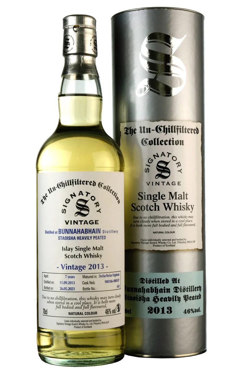 Staoisha (Bunnahabhain) 2013-2021 | 7 Year Old Signatory Vintage Cask 900186 + 900187