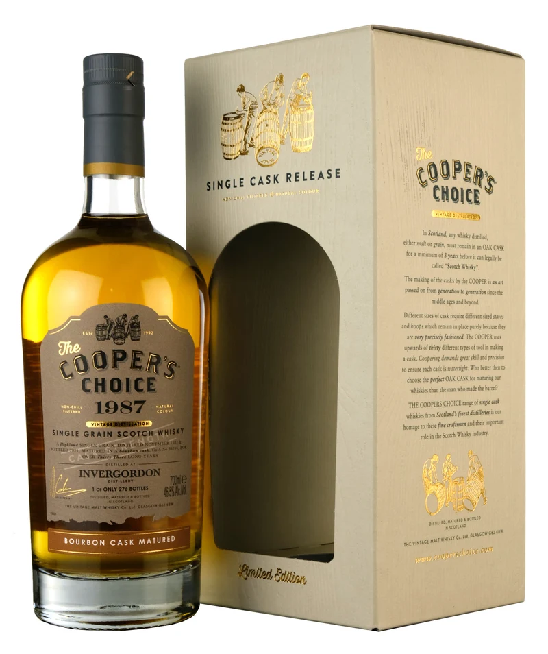 Invergordon 1987-2021 | 33 Year Old Cooper's Choice Single Cask 88794