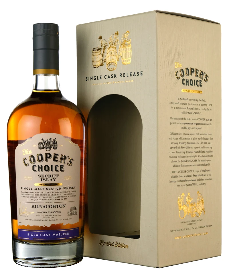 Kilnaughton (Secret Islay) Cooper's Choice Single Cask 279