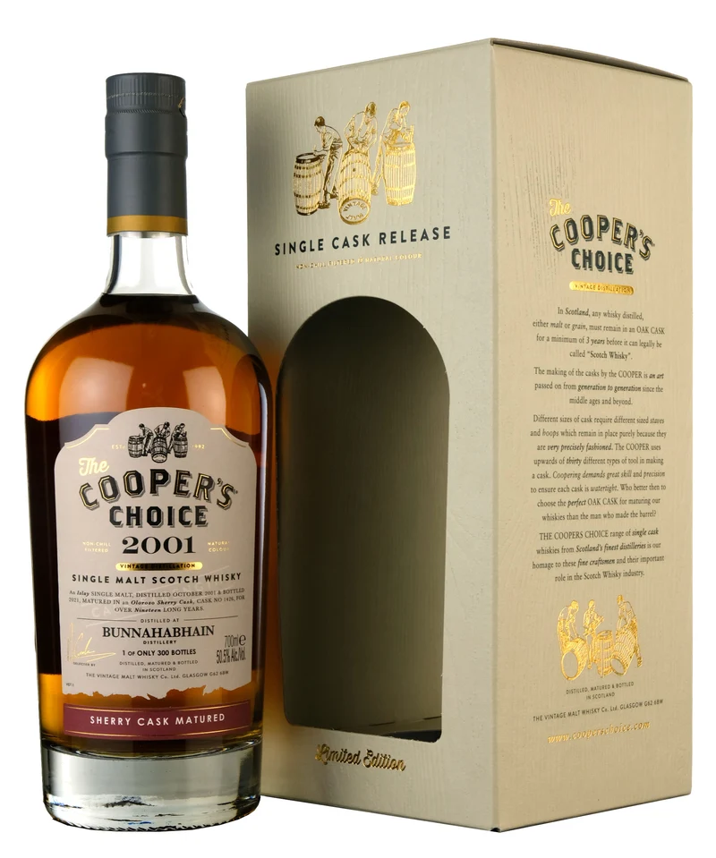 Bunnahabhain 2001-2021 | 19 Year Old Cooper's Choice Single Cask 1426