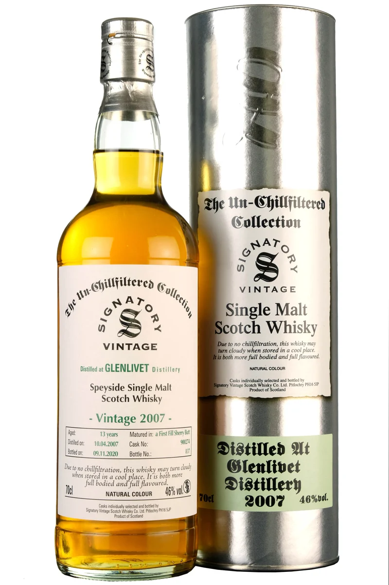 Glenlivet 2007-2020 | 13 Year Old | Signatory Vintage Cask 900274