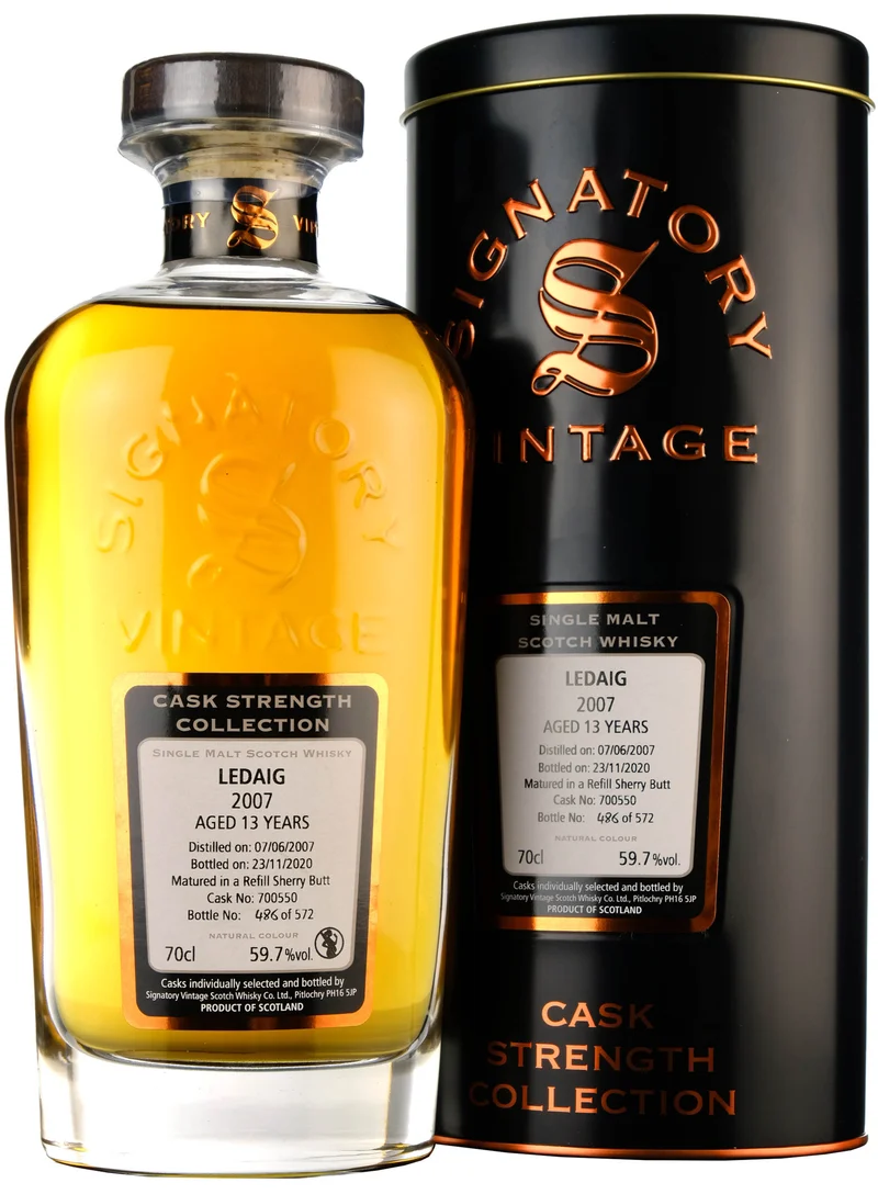Ledaig 2007-2020 | 13 Year Old Signatory Vintage Cask Strength Collection Single Cask 700550