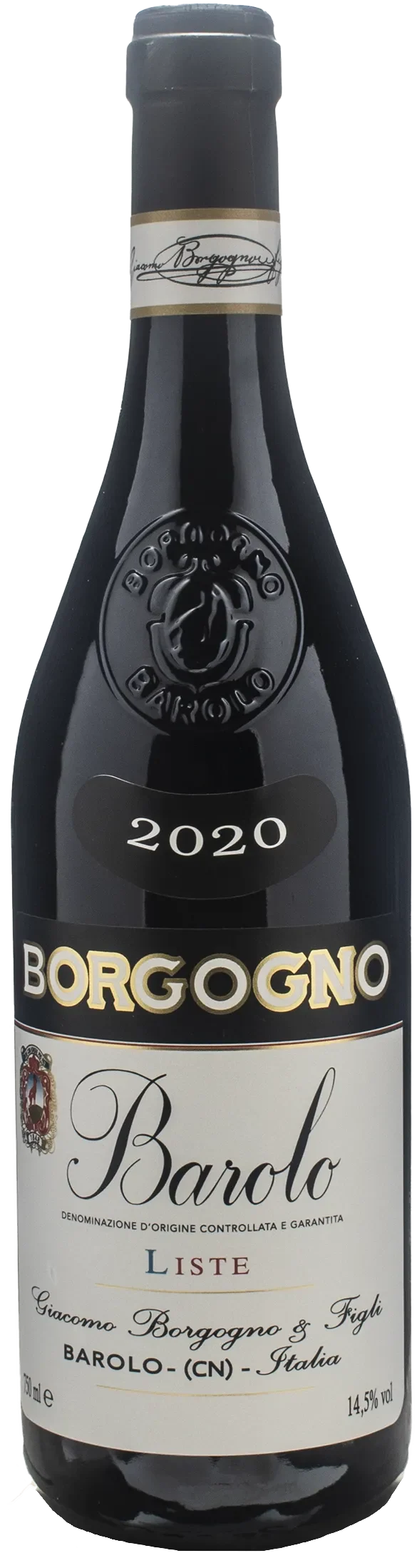 Giacomo Borgogno Barolo Liste 2020