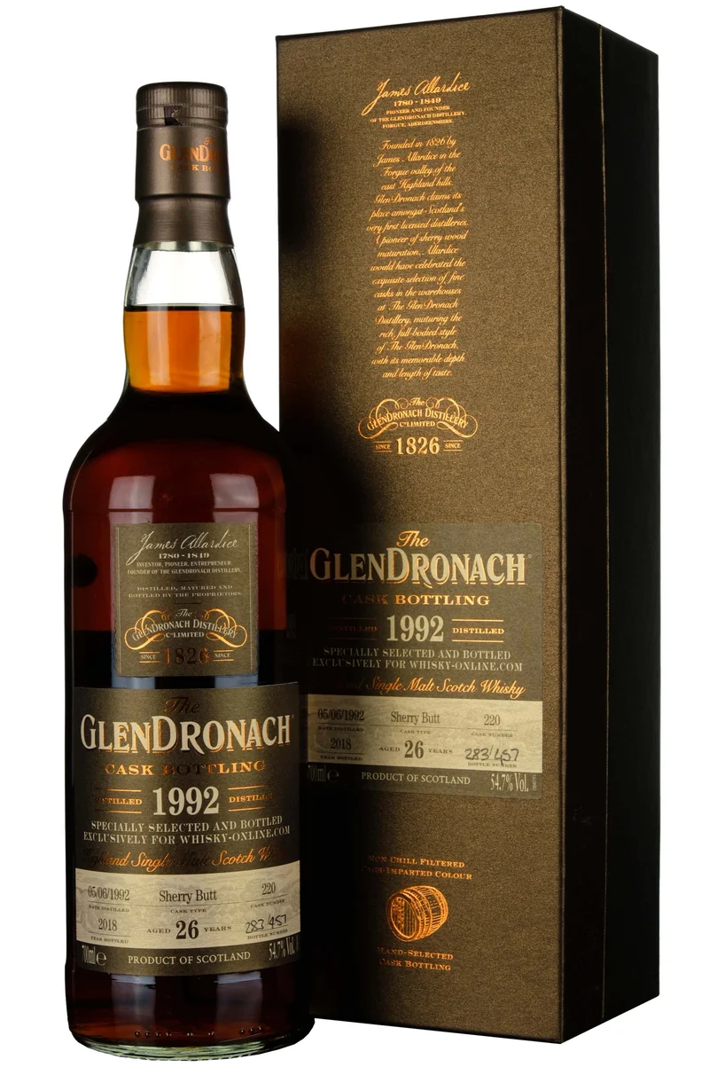 Glendronach 1992-2018 | 26 Year Old Single Cask 220 Whisky-Online Exclusive