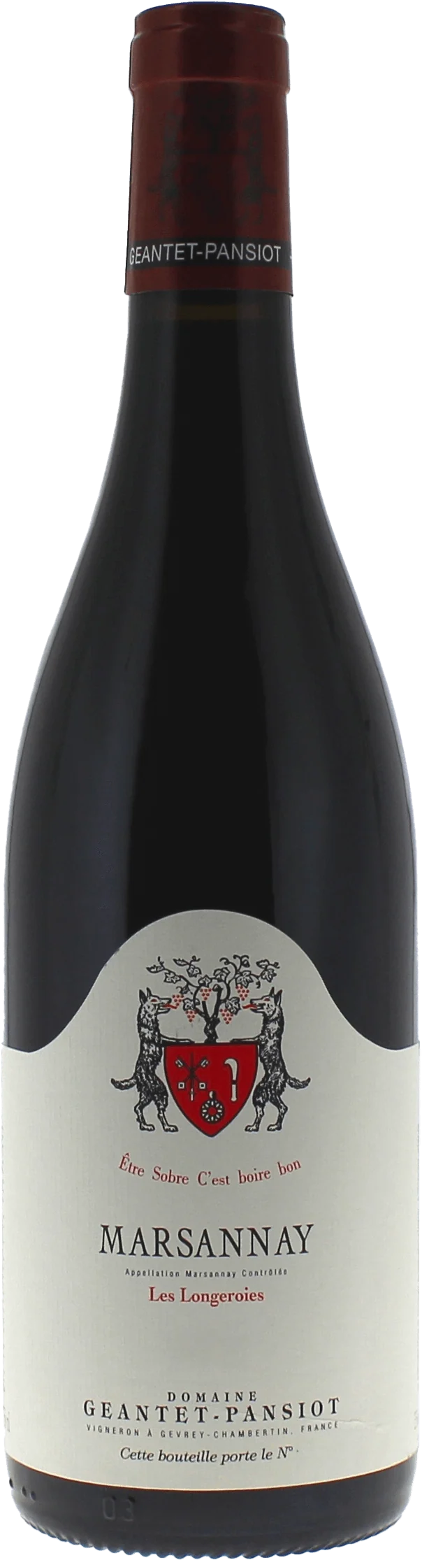 Marsannay Rouge Les Longeroies Domaine Geantet Pansiot, 2023