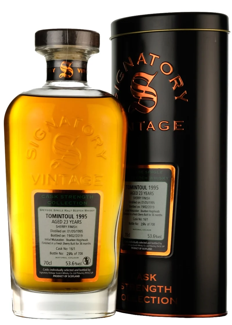 Tomintoul 1995-2019 | 23 Year Old Signatory Vintage Cask Strength Collection Single Cask 16/1