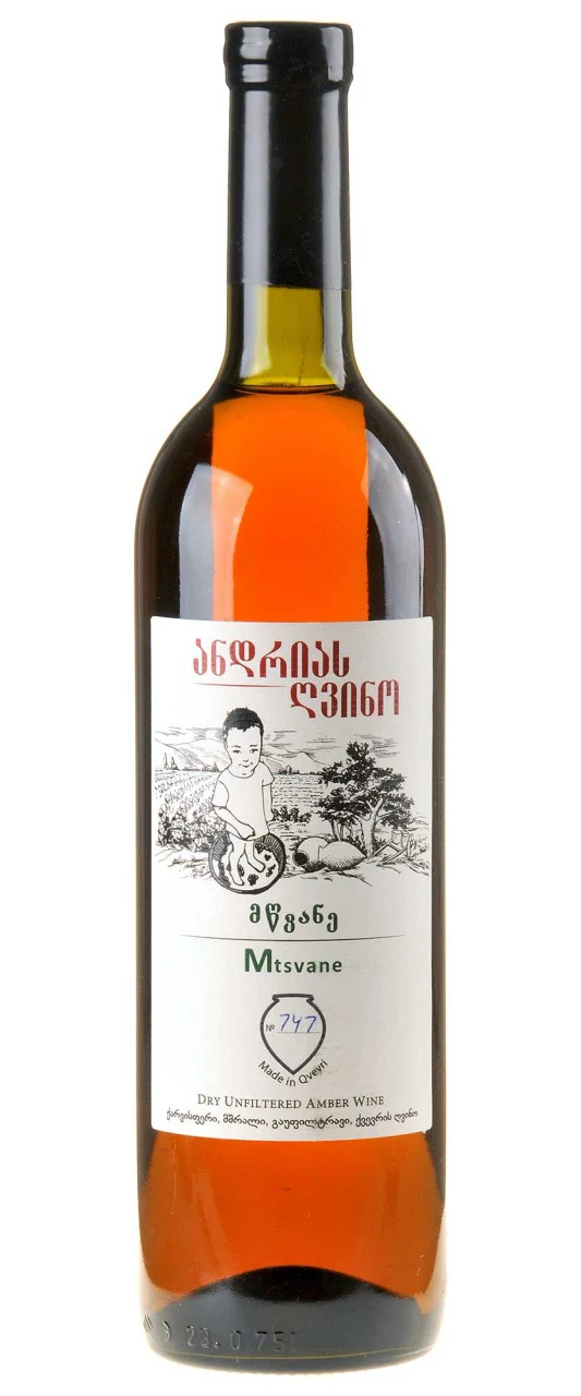 Andrias Gvino Mtsvane Dry Amber Wine 2023 white