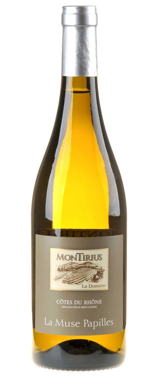 Montirius La Muse Papilles Côtes du Rhône Blanc 2022 Bio white