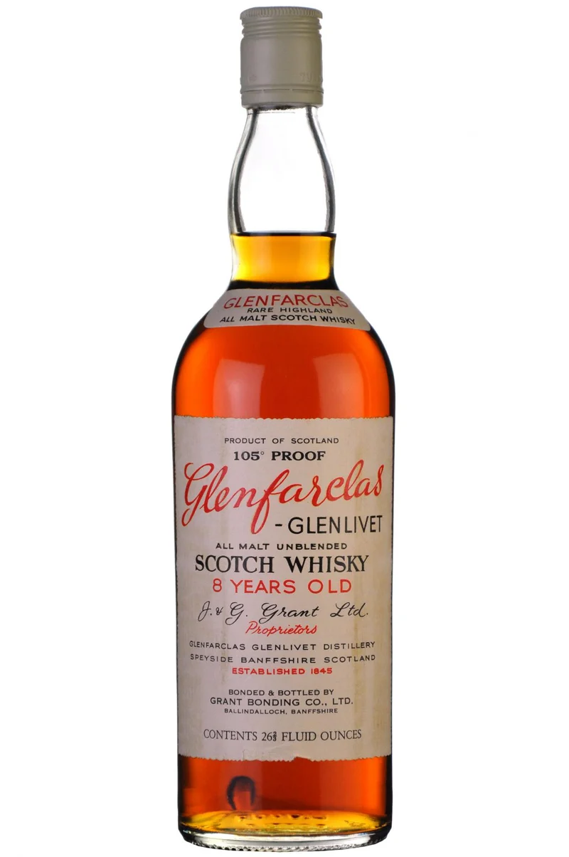 Glenfarclas 8 Year Old 105 Proof 1970s