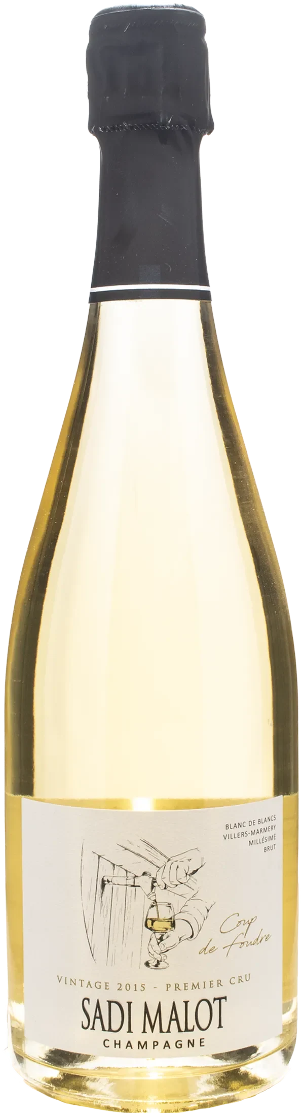 Sadi Malot Champagne 1er Cru Blanc de Blancs Coup de Foudre Brut 2015