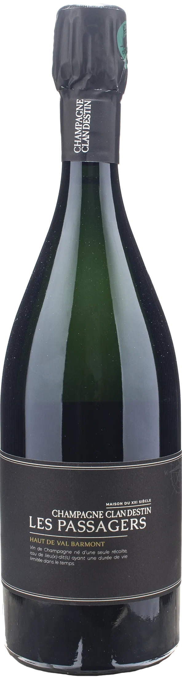 Clandestin Champagne Les Passagers Haut de Val Barmont Brut Nature 2023