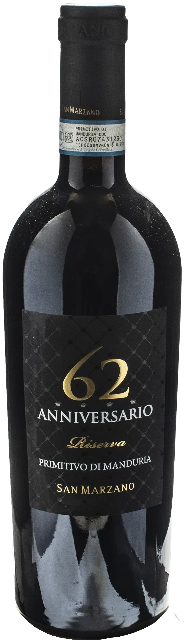San Marzano Anniversario 62 Primitivo di Manduria Vintage Riserva 2019