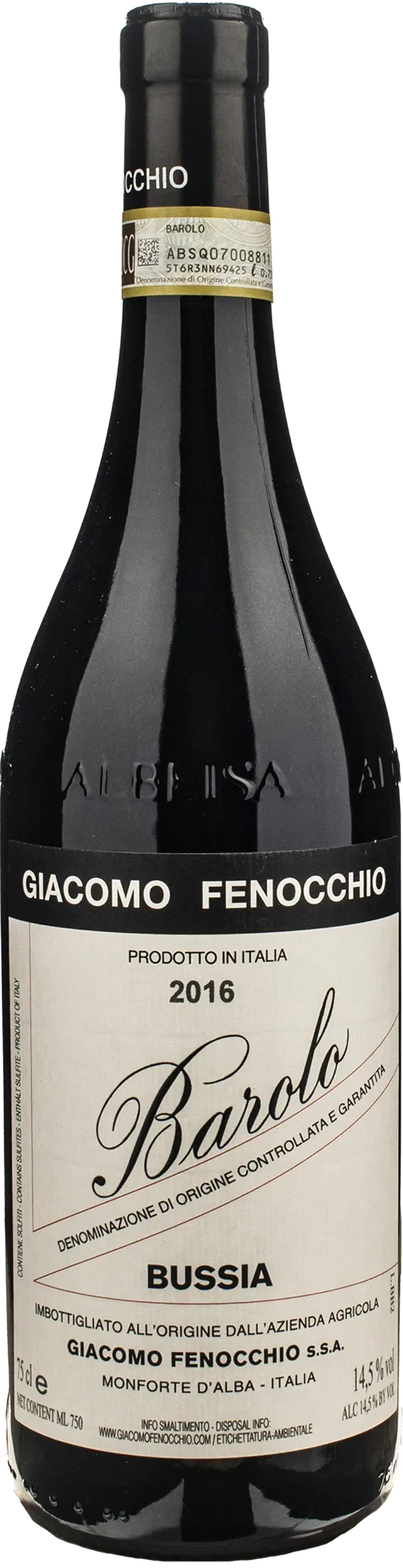 Giacomo Fenocchio Barolo Bussia 2016