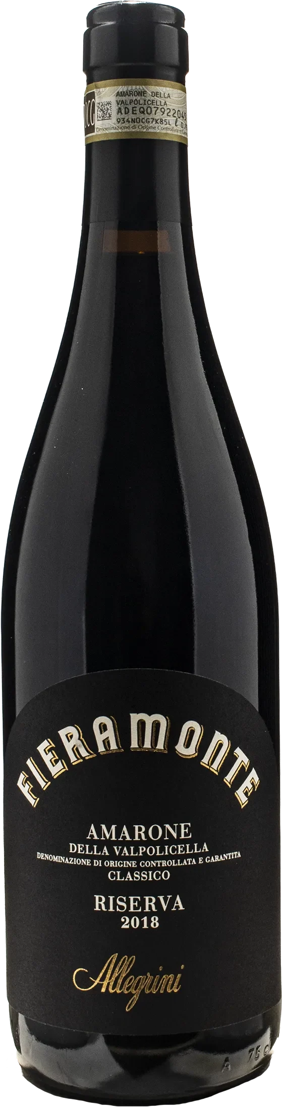 Allegrini Amarone della Valpolicella Classico Fieramonte Riserva 2018