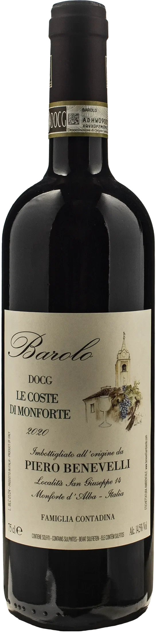 Piero Benevelli Barolo Le Coste di Monforte 2020