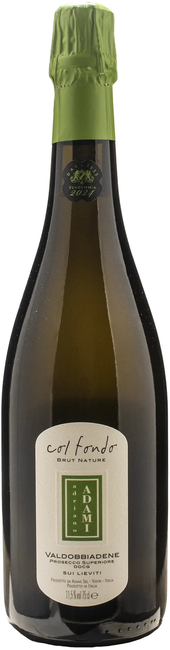Adami Valdobbiadene Prosecco Superiore Col Fondo sui lieviti Brut Nature 2024