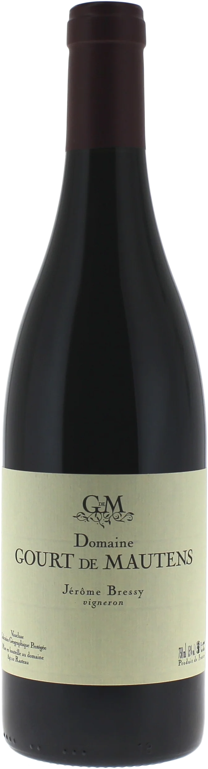 Gourt De Mautens Rouge Jérôme Bressy Igp Vaucluse, 2019