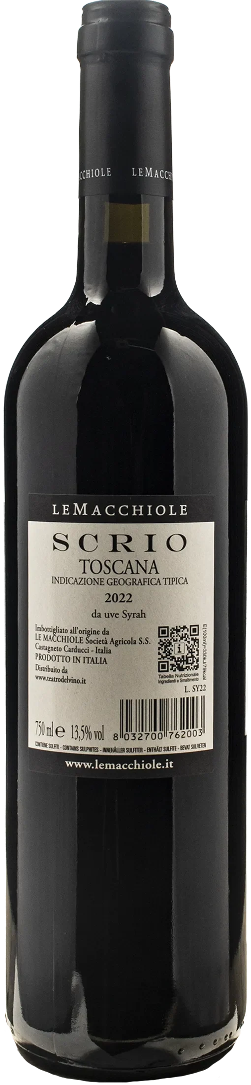 Le Macchiole Scrio 2022